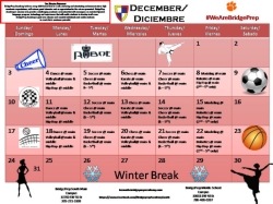 Sports/Enrichment Calendar - December